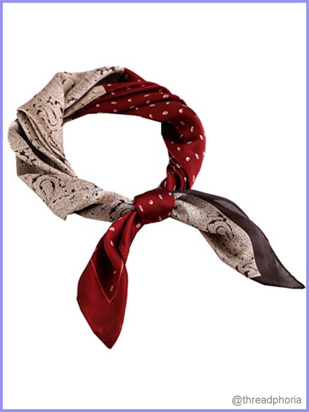 Satin Silk Feeling Square Scarf 27.5in Bandana Hair Neck Wrap Gift